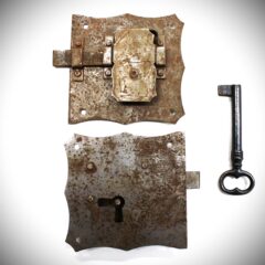 Serrure applique. rouillée 55mm Gauche